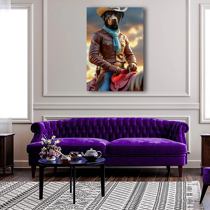 The Cowboy - Custom Pet Portrait